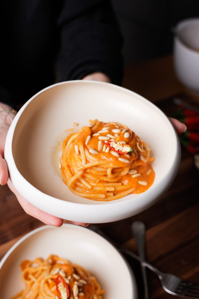 Spaghetti con Sugo al Forno