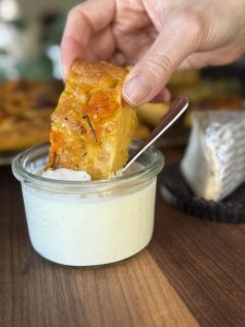 focaccia zucca salsiccia e rosmarino