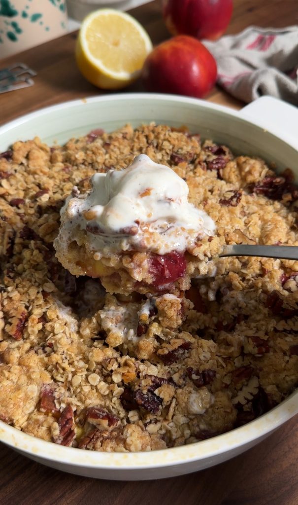 peach crisp